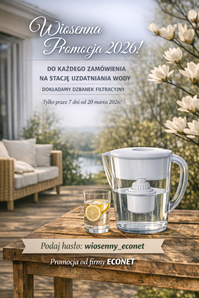 Promocja na filtry do wody - uzdatnianie wody w domu - zmiękczanie, odżelazianie, filtracja węglowa, dezynfekcja UV