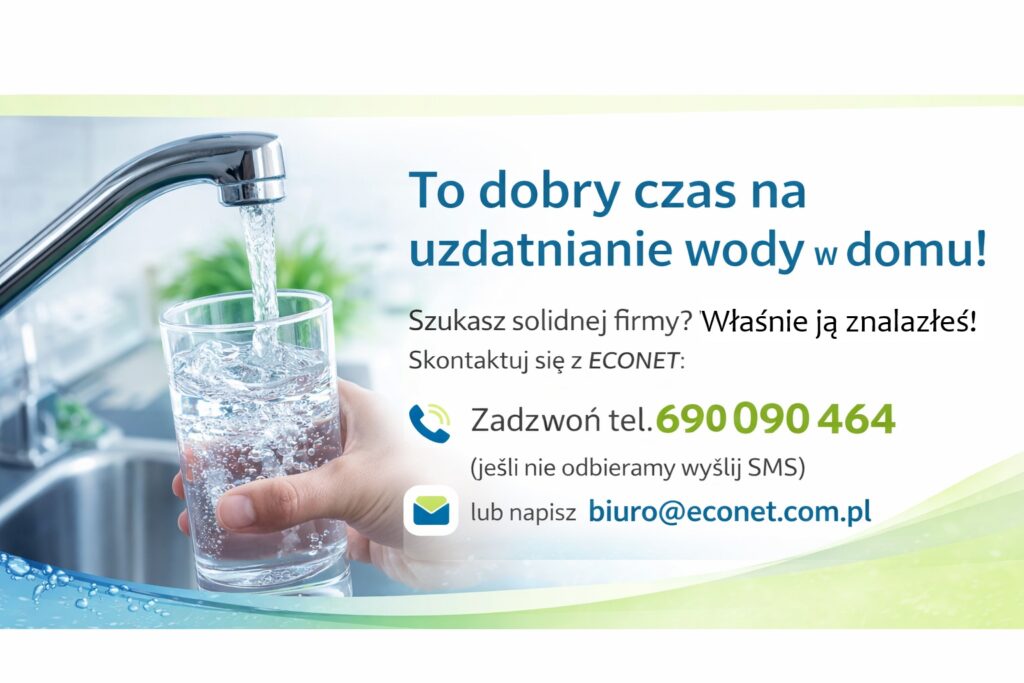Uzdatnianie wody w domu - zmiękczacze, odżelaziacze, filtry wielofunkcyhne - filtry węglowe- lampy UV - montaż stacji uzdatniania wody - montaż filtrów do wody - Warszawa stacje uzdatniania wody